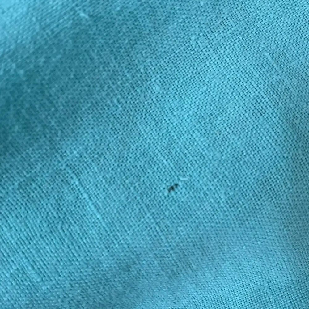 Teal Blue Linen Tablecloth 48